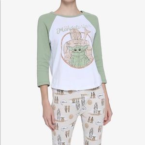 Baby yoda pj set